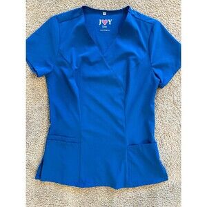 Womens Blue Joy Brand Scrub Top Size XS